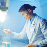 Research scientist working on probiotics
